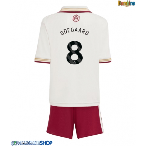 Maglie da calcio Arsenal Martin Odegaard #8 Terza Maglia Bambino 2025-26 Manica Corta + Pantaloni corti)